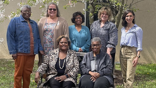 AAHAC members shown are, from left, front row, Terwana Brown and Faye Little. From left, back row, Cynthia Oakley, Sandy Wilson-Hypes, the Rev. Sheila Lomax, Serenity Kelly and Emily Welsh.