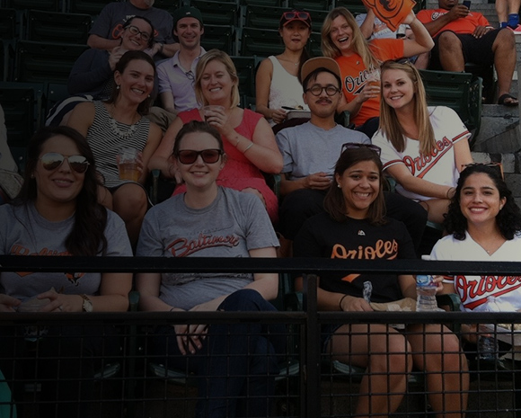 Psychiatry residents at an Orioles game