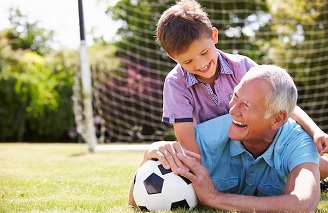 Kid With Grandparent